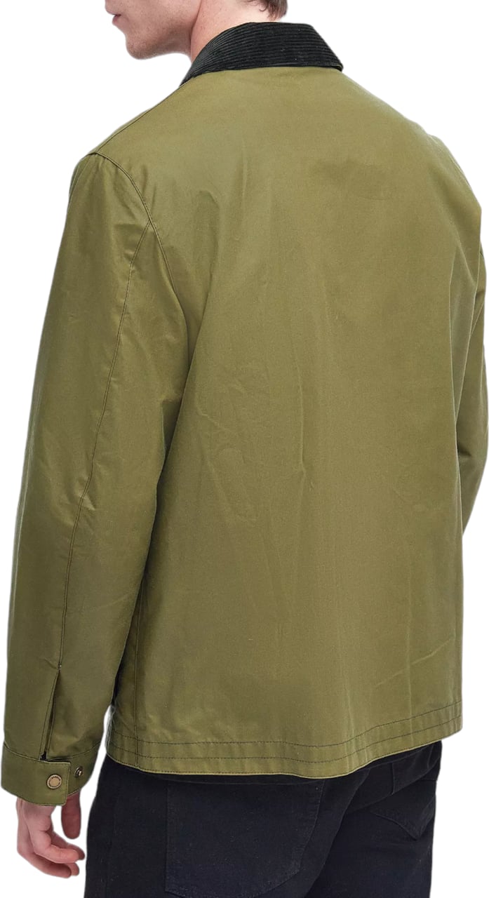 Barbour Veste Sefton Wax col velour vert olive MVX2298 OL31 Barbour Homme Groen