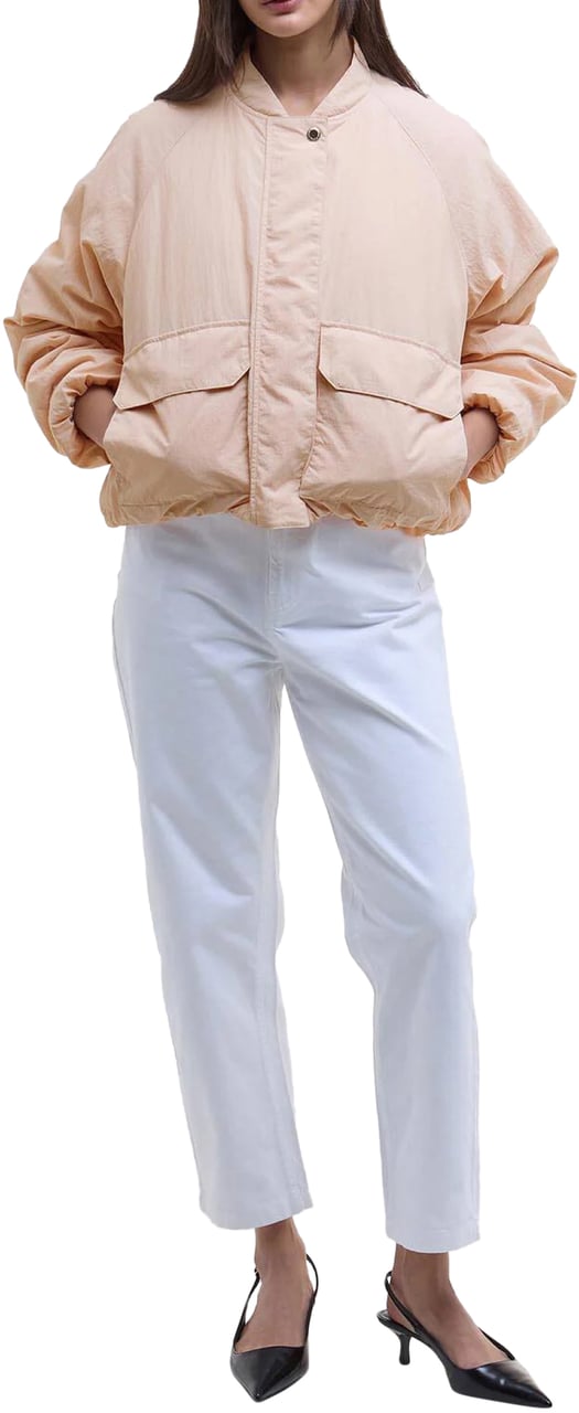 Barbour Costello Relaxed Fit Bomber Jacket Roze