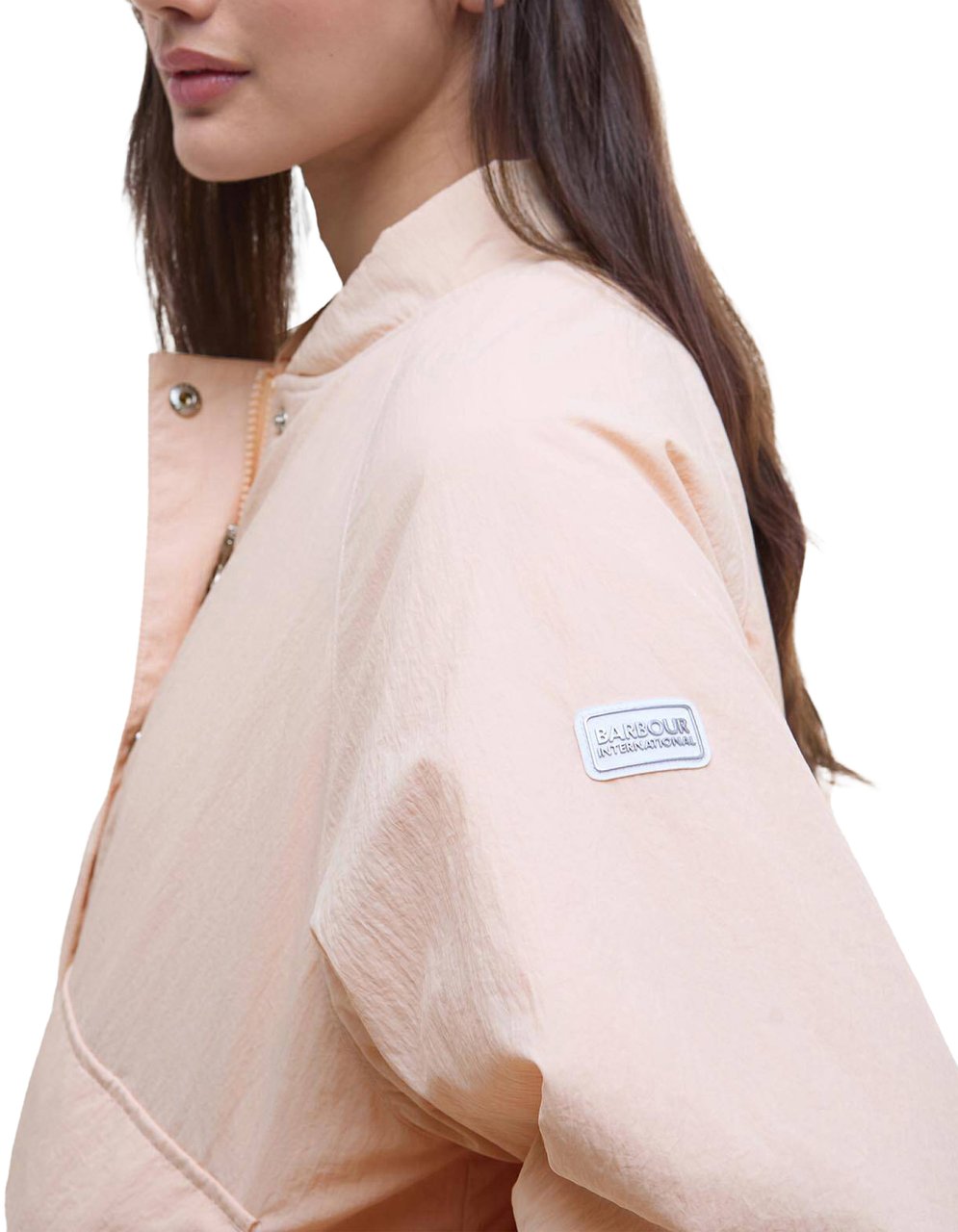 Barbour Costello Relaxed Fit Bomber Jacket Roze