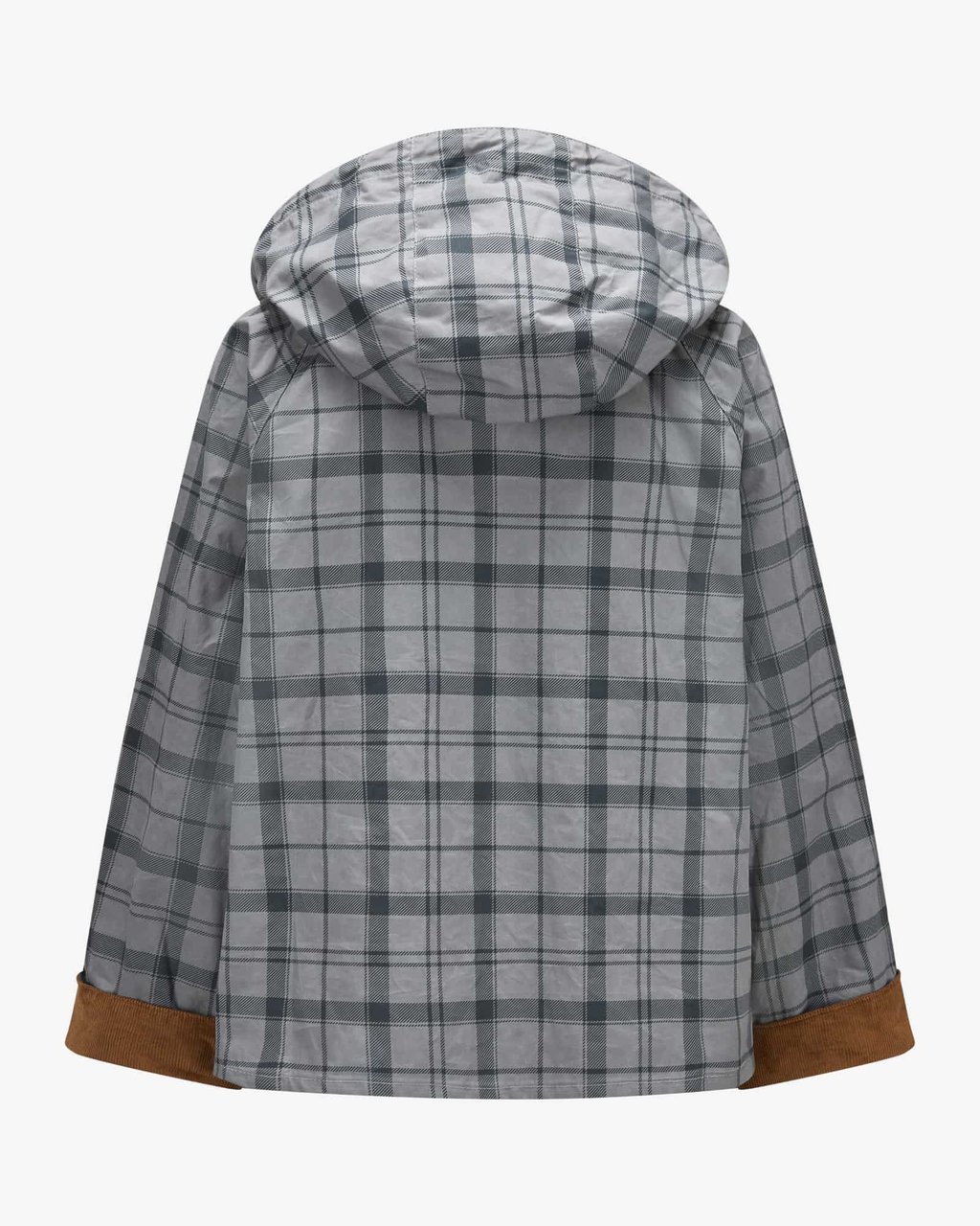 Barbour Carnforth Tartan Hooded Casual Jacket Grijs
