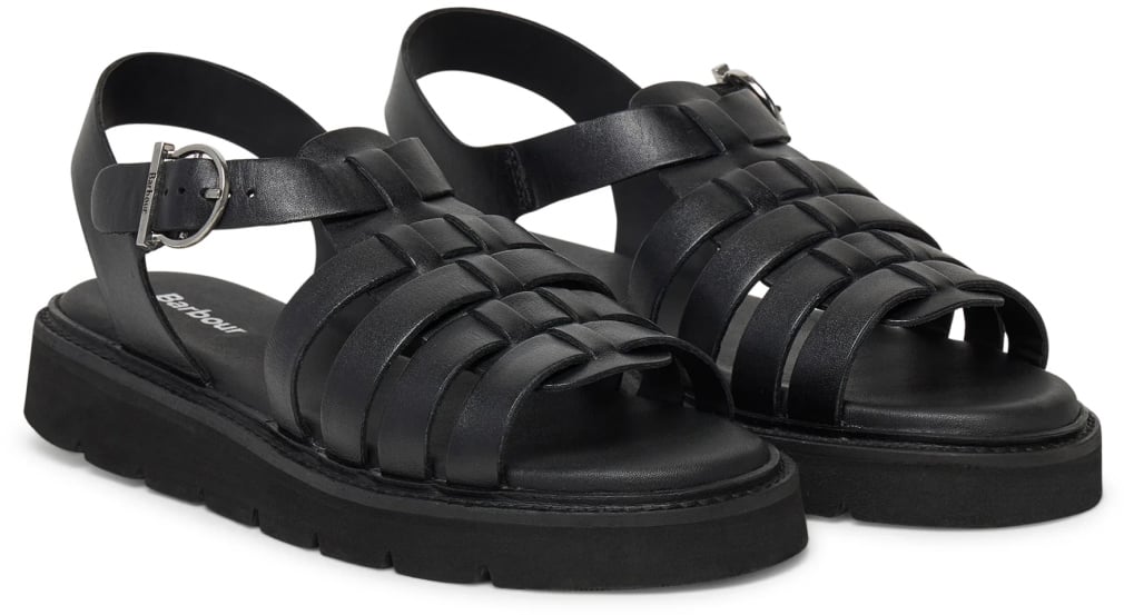 Barbour Otterburn Fisherman Sandals Zwart