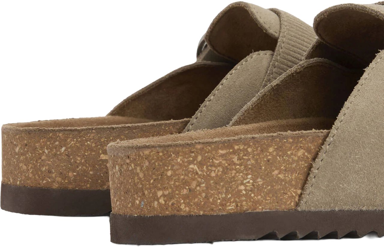 Barbour Sandals Taupe Suede Taupe