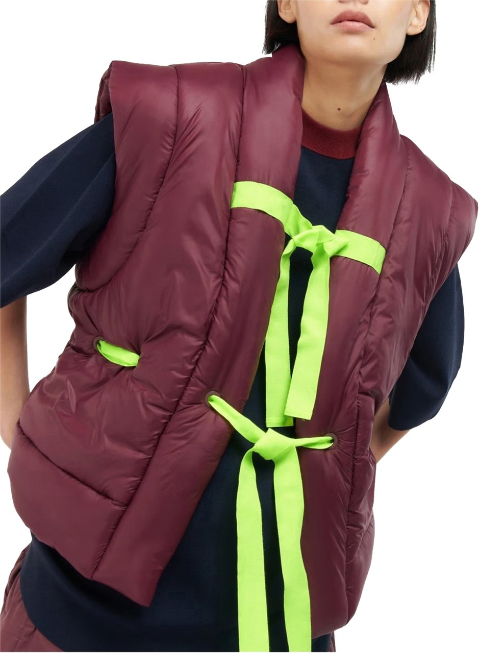 Barbour X Roksanda Arna Shine Gilet Jacket Rood