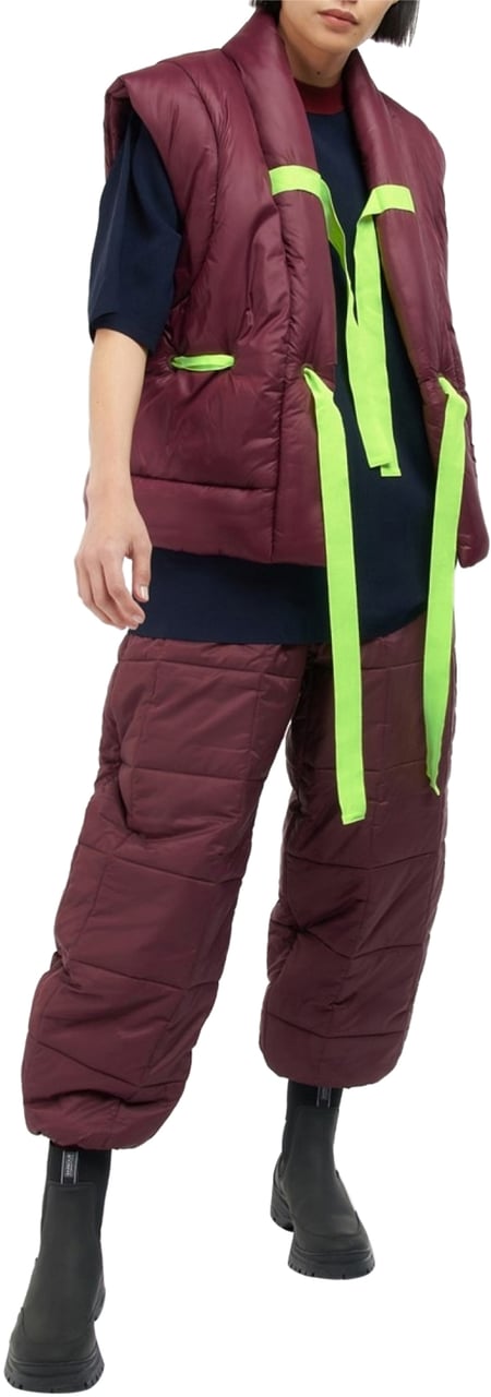 Barbour X Roksanda Arna Shine Gilet Jacket Rood
