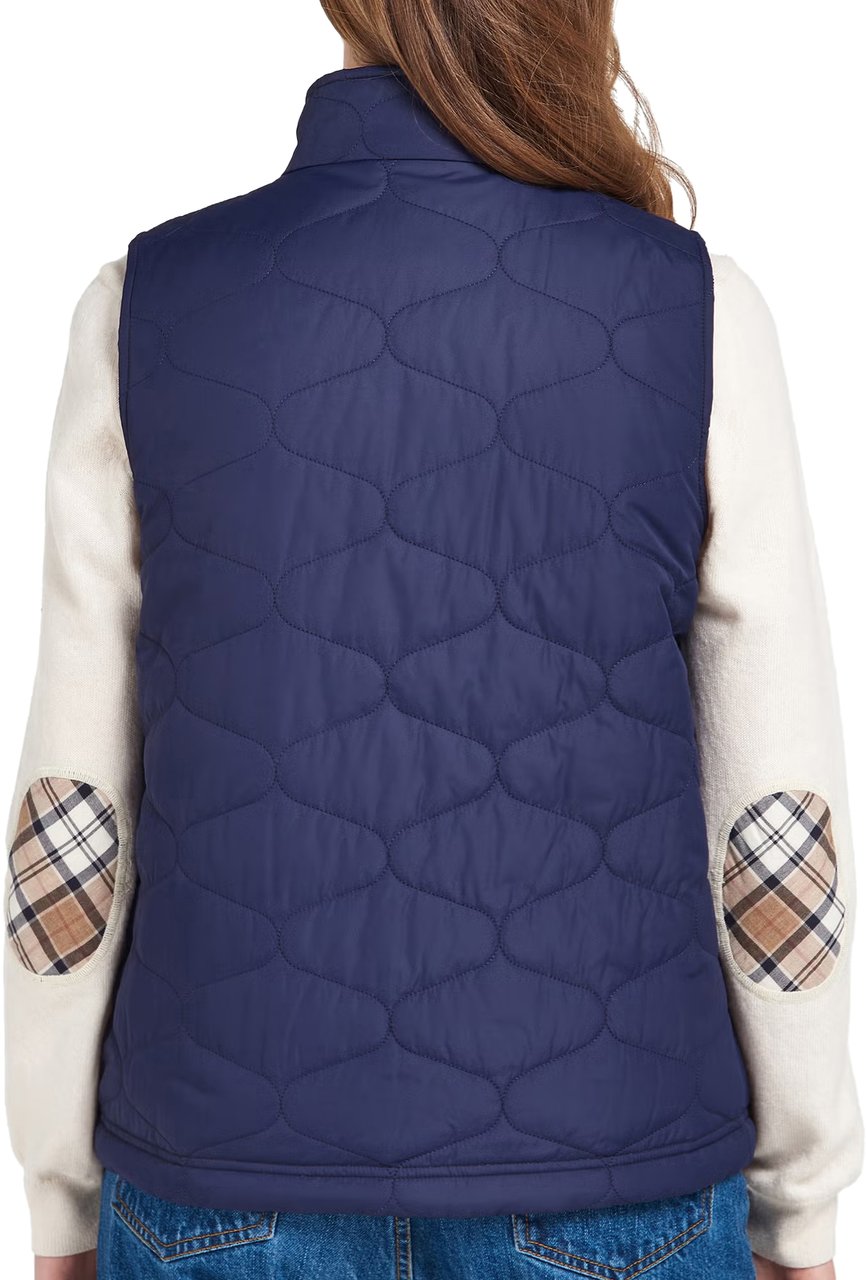 Barbour Apia Reversible Quilted Gilet Vest Blauw