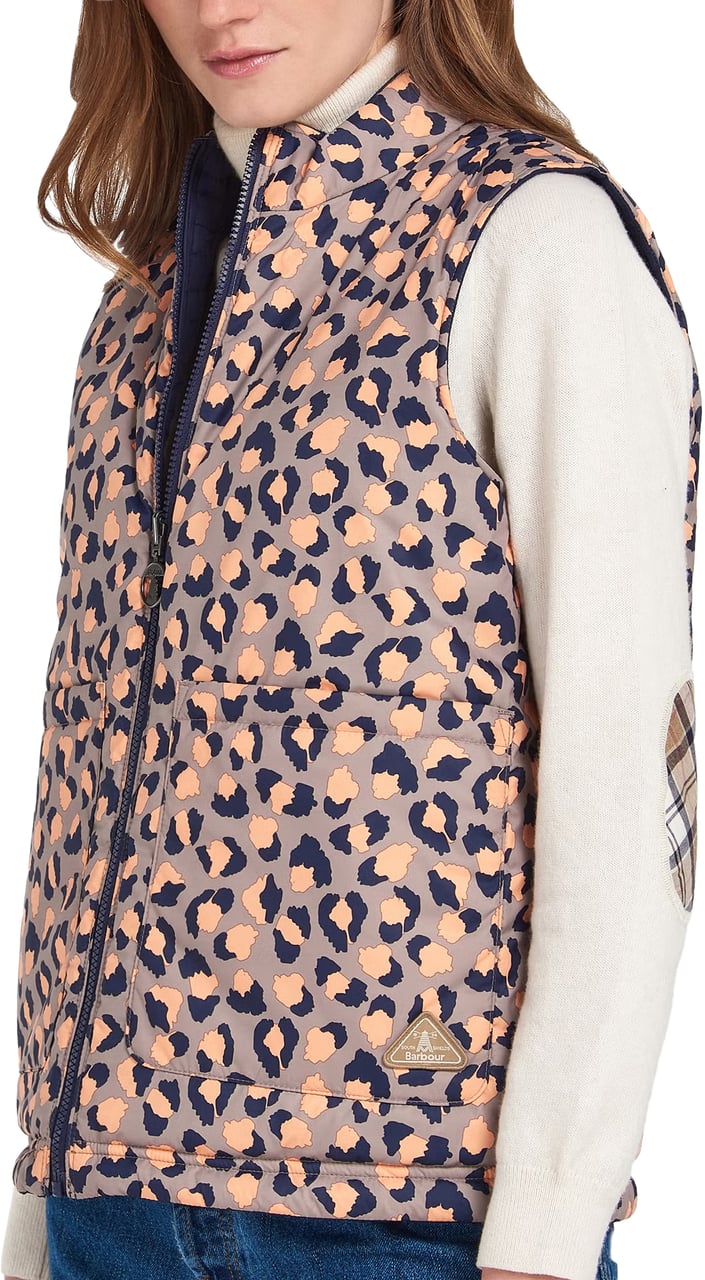 Barbour Apia Reversible Quilted Gilet Vest Blauw