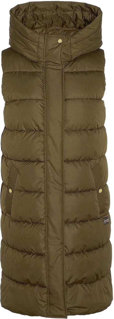 Barbour Greyson Puffer Long Gilet Jacket Groen
