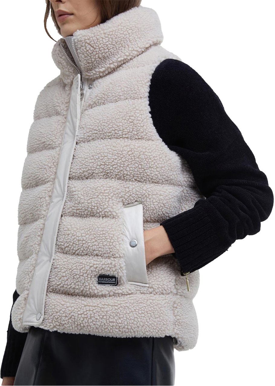 Barbour Archer Fleece Gilet Sherpa Vest Grijs