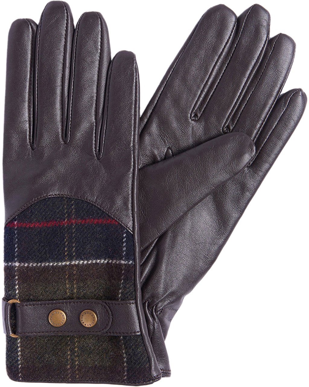 Barbour Gloves Dark Brown Bruin