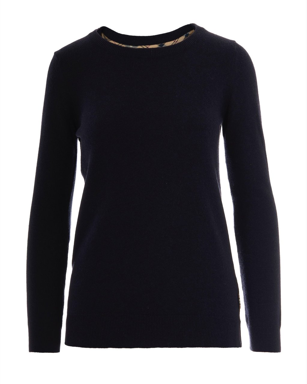Barbour Sweaters Navyhessian Tartan Blauw