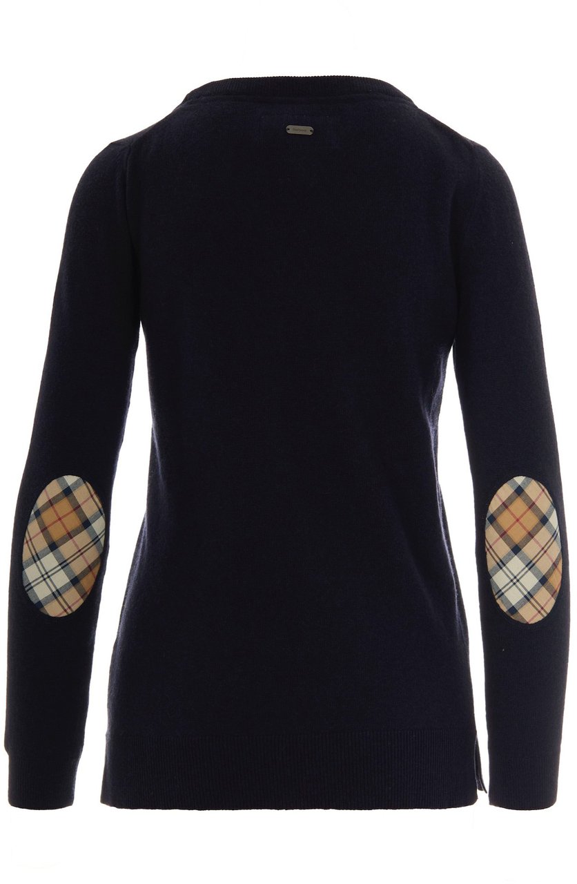 Barbour Sweaters Navyhessian Tartan Blauw