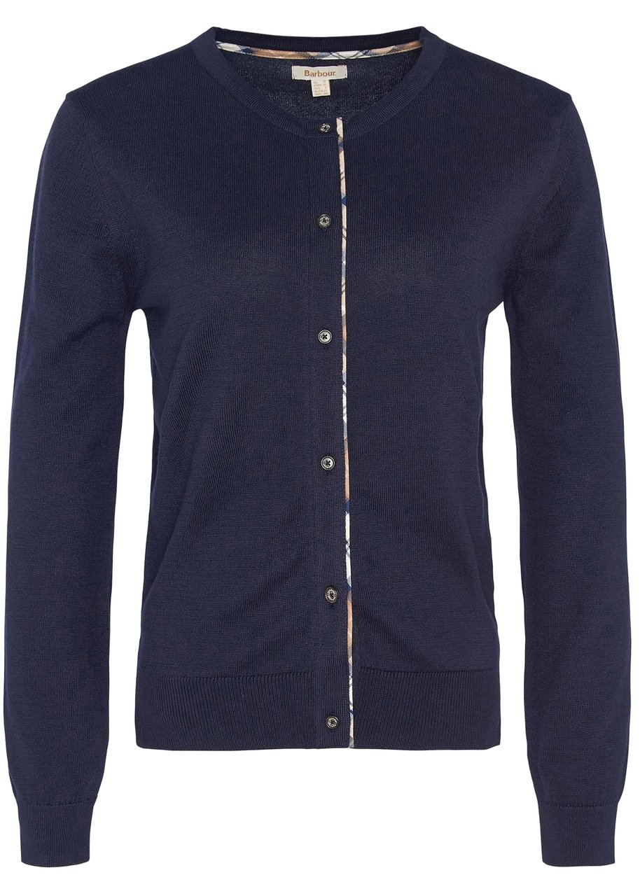 Barbour Sweaters Navyhessian Tartan Blauw