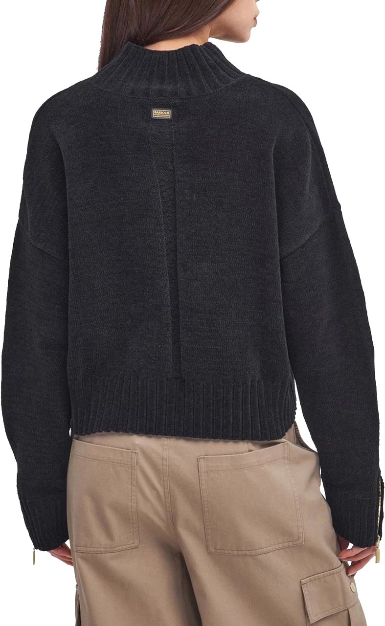 Barbour Milla Knitted High Neck Sweater Zwart