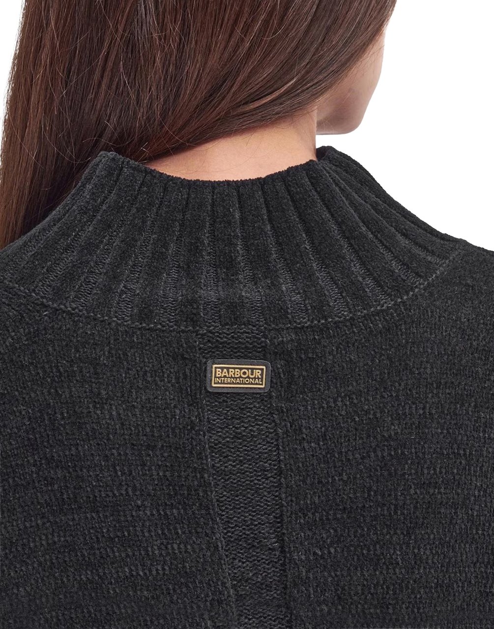 Barbour Milla Knitted High Neck Sweater Zwart