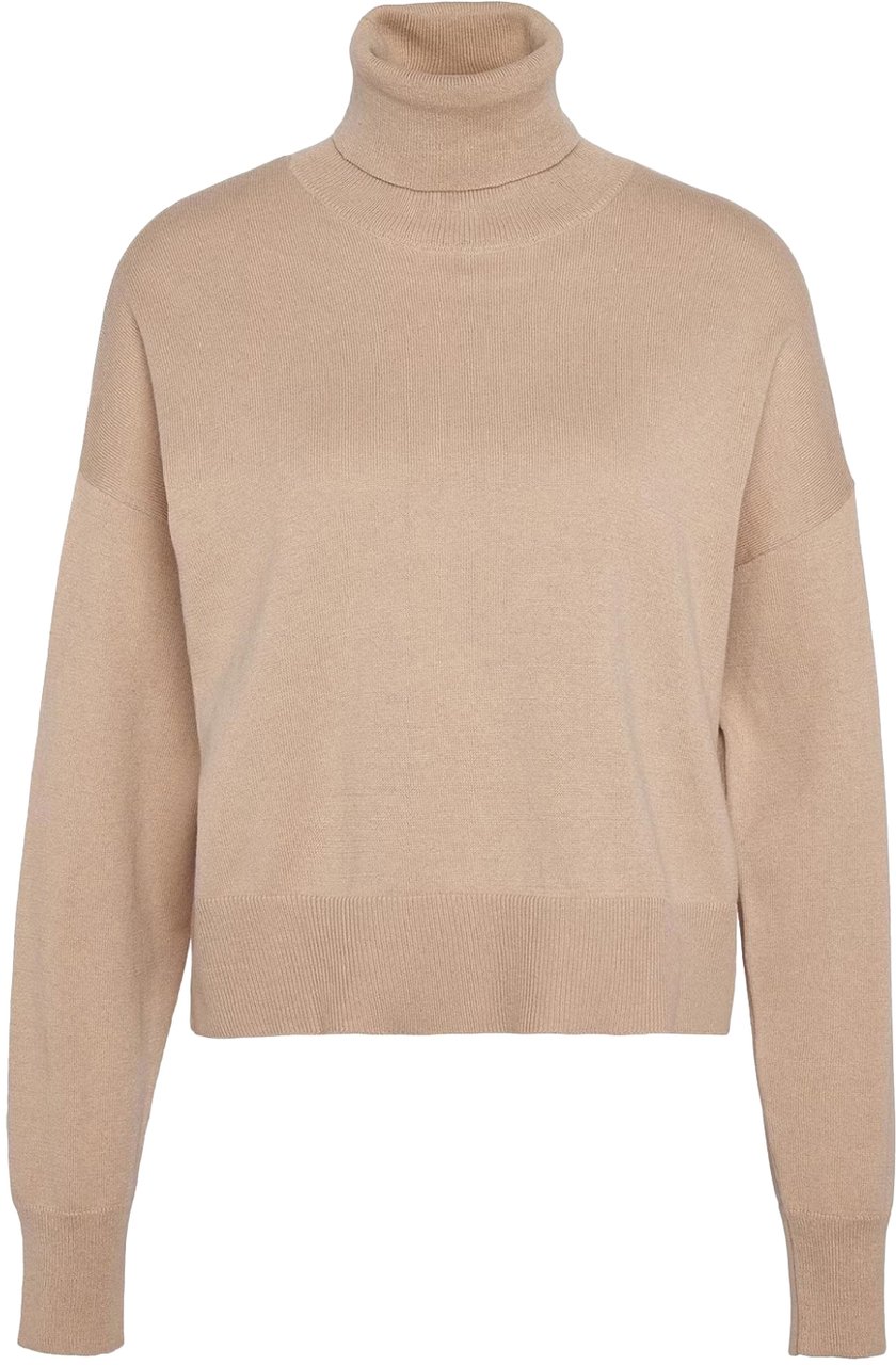 Barbour Shelby Cotton/cashmere Rollneck Sweater Beige