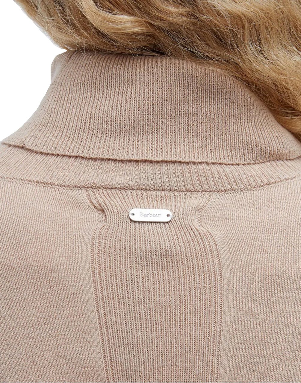 Barbour Shelby Cotton/cashmere Rollneck Sweater Beige