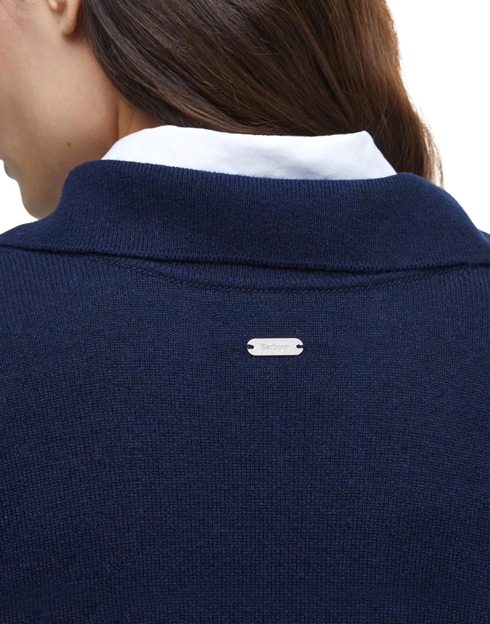 Barbour Fearne Knitted V-neck Sweater Blauw
