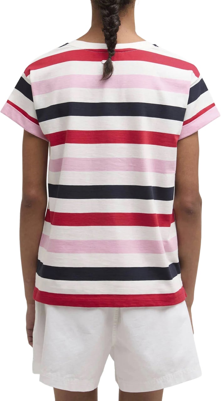 Barbour T-Shirts And Polos Poppy Red Multi Divers