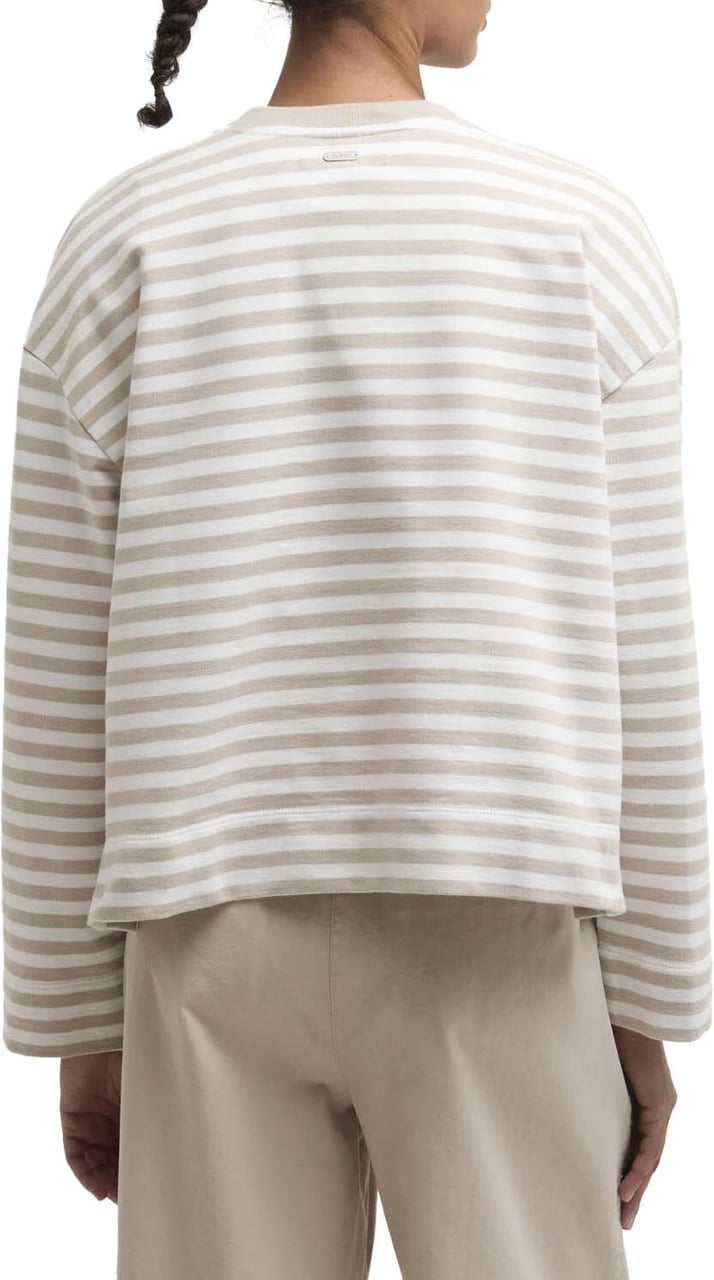 Barbour - Gabby sweatshirt - LOL0669 - BE72 Mist stripe Wit
