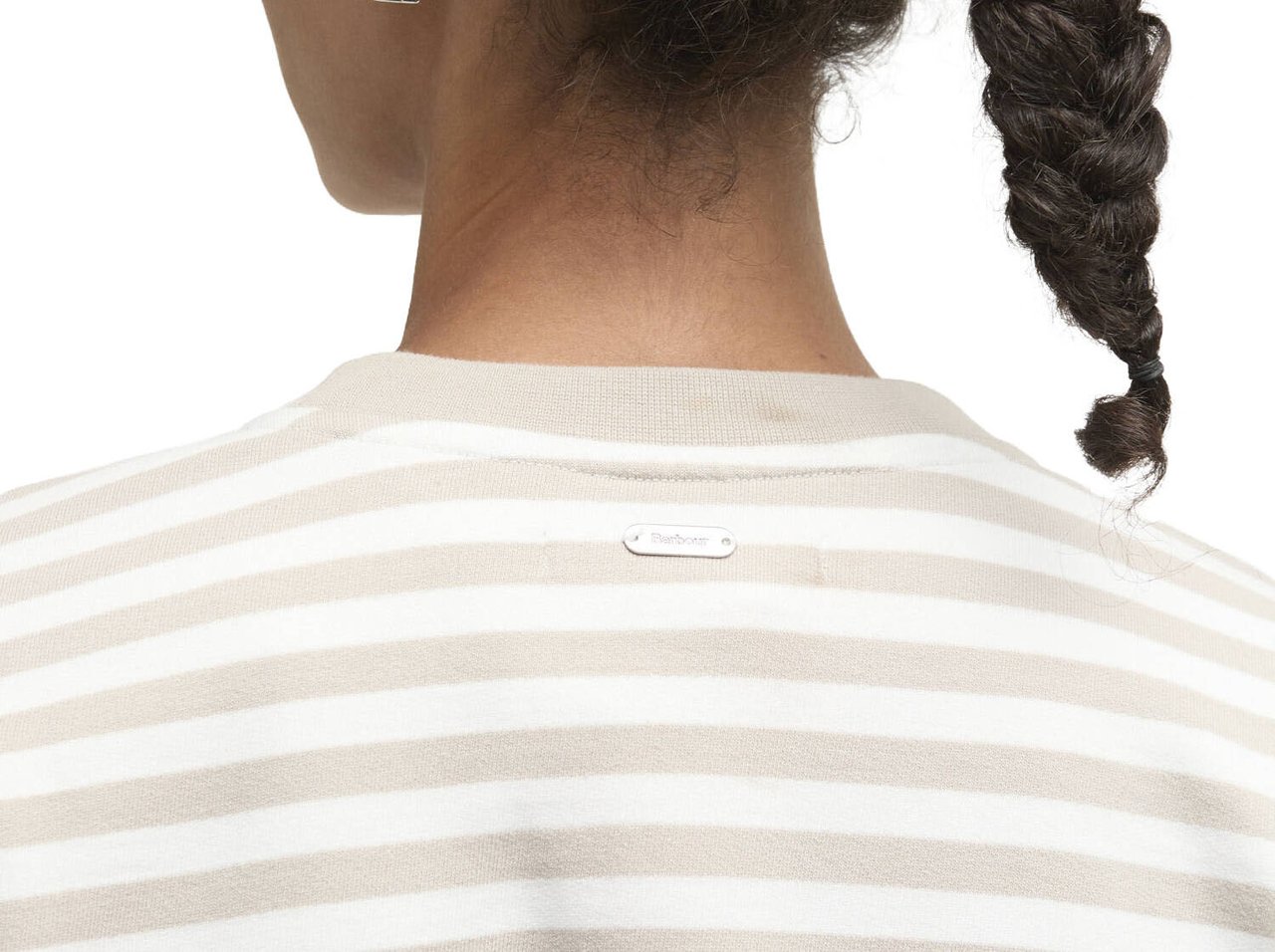 Barbour - Gabby sweatshirt - LOL0669 - BE72 Mist stripe Wit