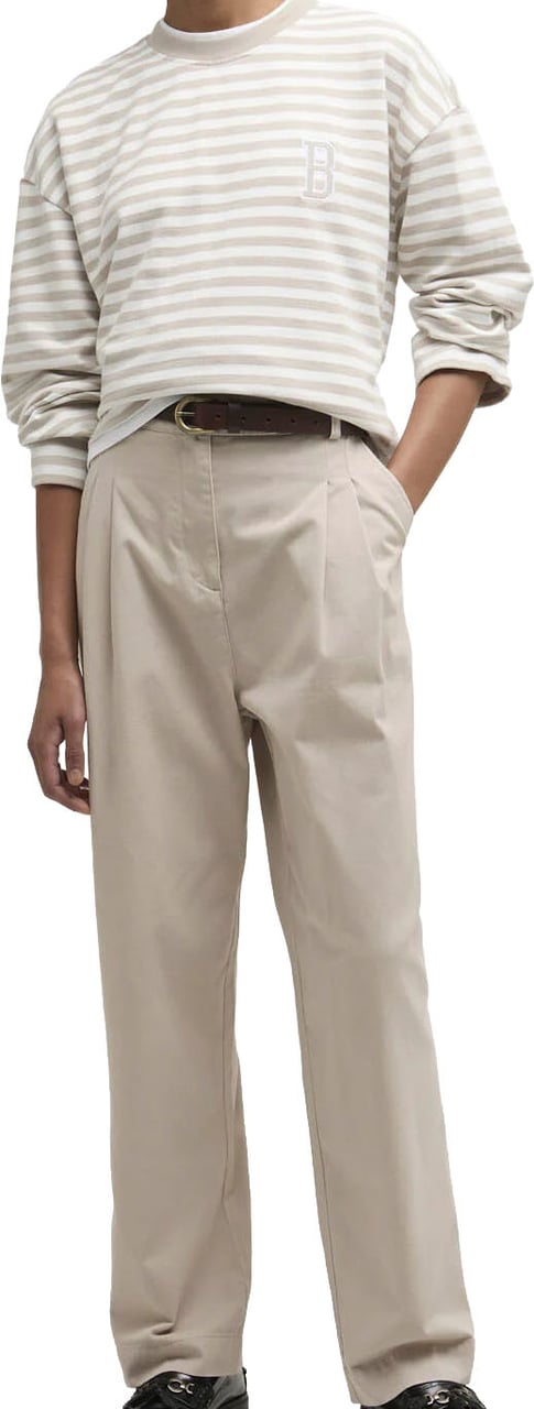 Barbour - Gabby sweatshirt - LOL0669 - BE72 Mist stripe Wit