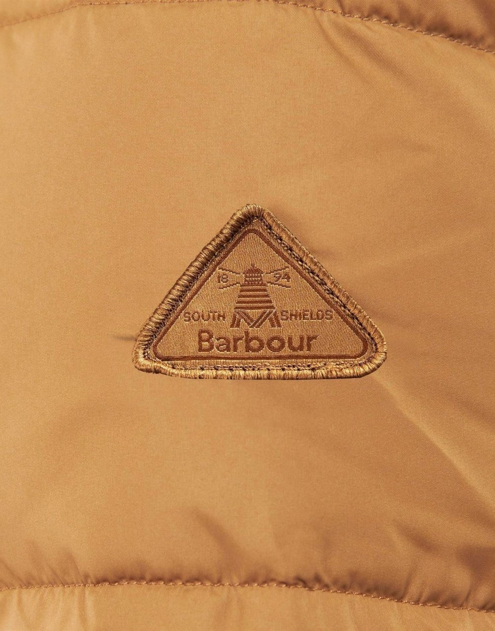 Barbour Littlebury Hooded Baffle Quilted Jacket Bruin