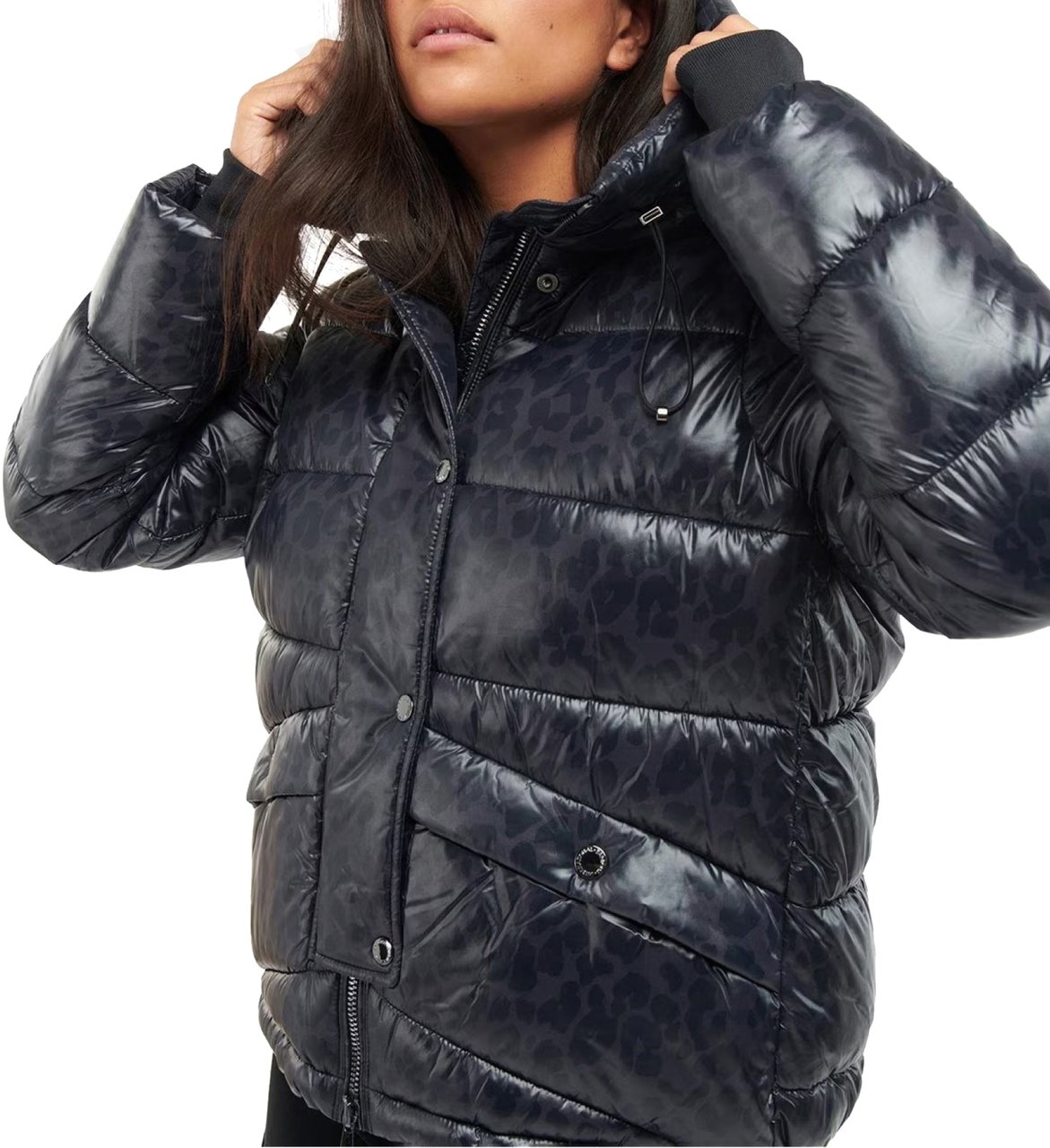 Barbour Printed Vienna Quilted Jacket Blauw