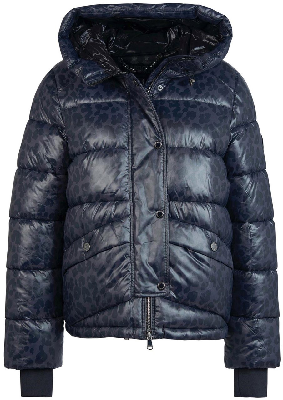 Barbour Printed Vienna Quilted Jacket Blauw