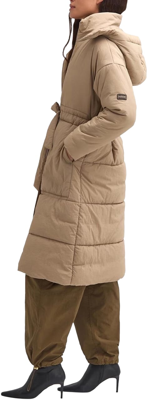 Barbour Serova Puffer Long Jacket Beige