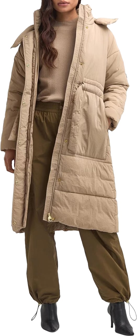 Barbour Serova Puffer Long Jacket Beige