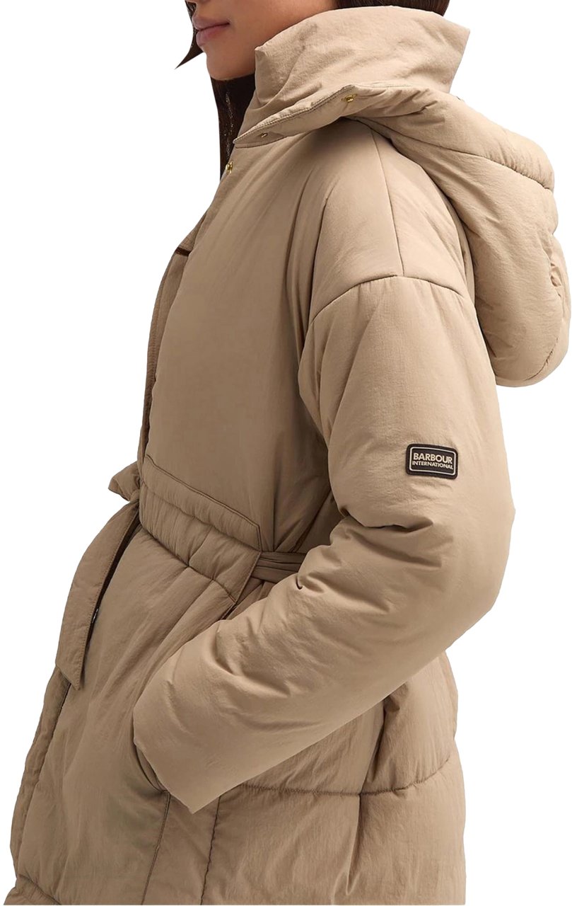 Barbour Serova Puffer Long Jacket Beige