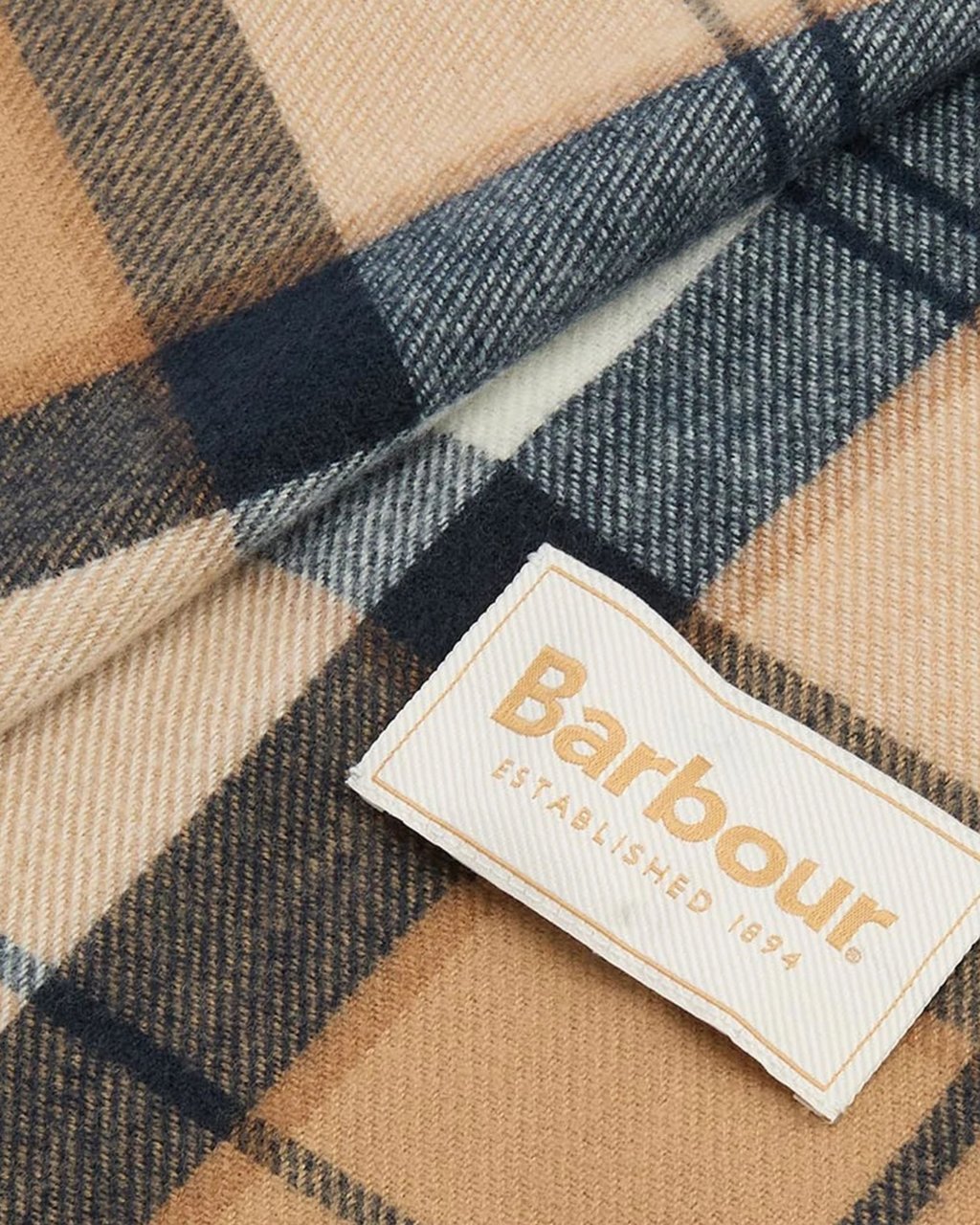 Barbour Scarfs Hessian Navy Tartan Navy