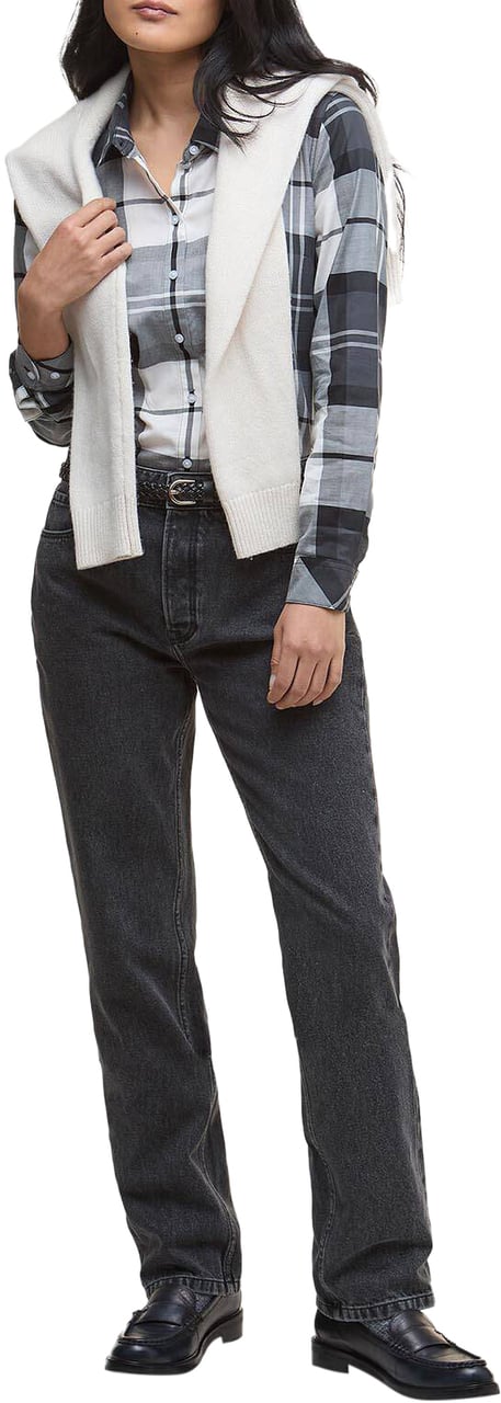 Barbour Shirts Charcoal Tartan Donkergrijs