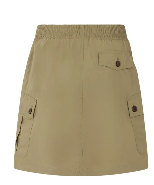Barbour Utilitarian Mini Skirt With Elasticated Waist And Cargo Pockets Neutraal