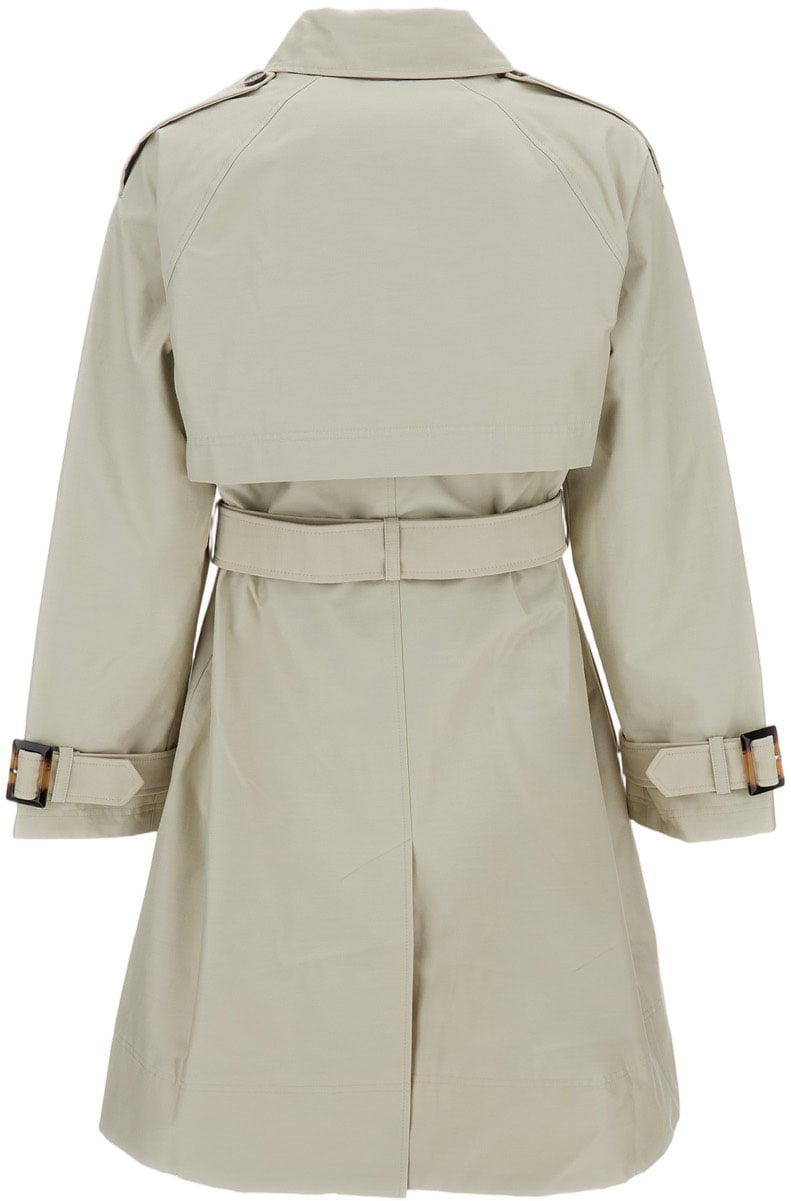 Barbour Maia Beige Showerproof Trench Jacket Neutraal