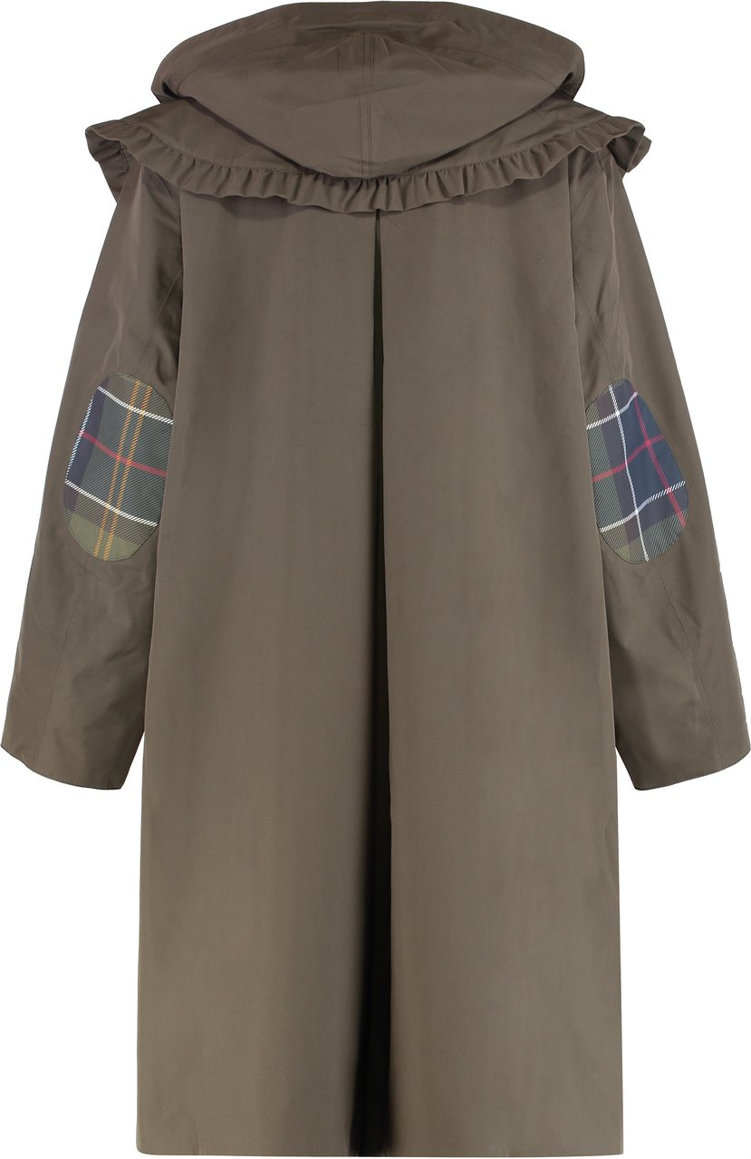 Barbour Barbour x GANNI - Waterproof parka Groen