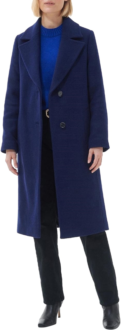 Barbour Angelina Wool Coat Blauw