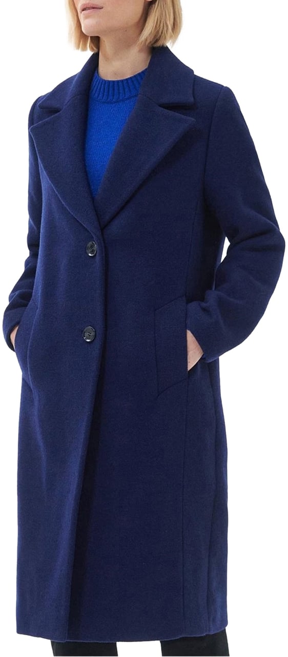 Barbour Angelina Wool Coat Blauw