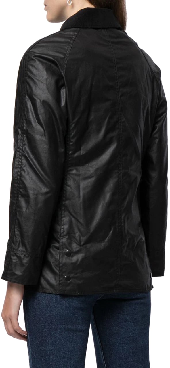 Barbour beadnell wax jacket black Zwart