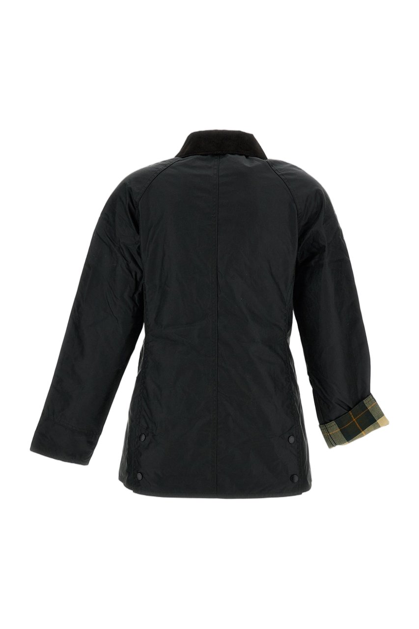 Barbour Green Beadnell Waxed Cotton Jacket Groen
