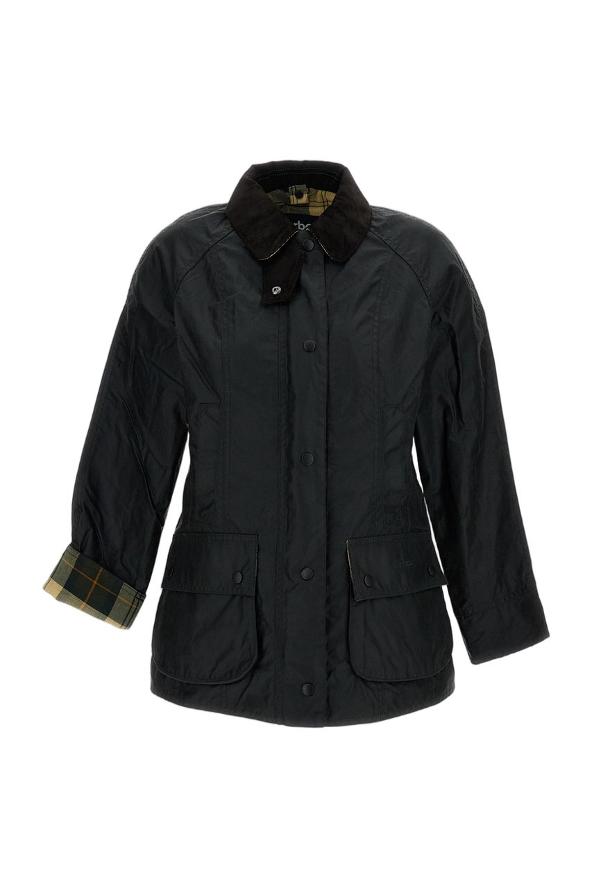 Barbour Green Beadnell Waxed Cotton Jacket Groen