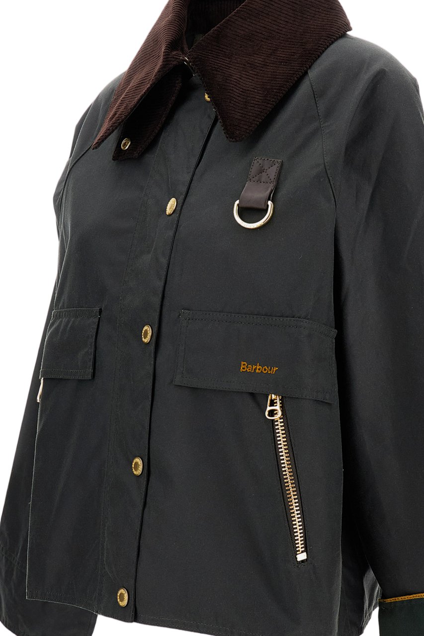 Barbour Catton Sage Donkergroen