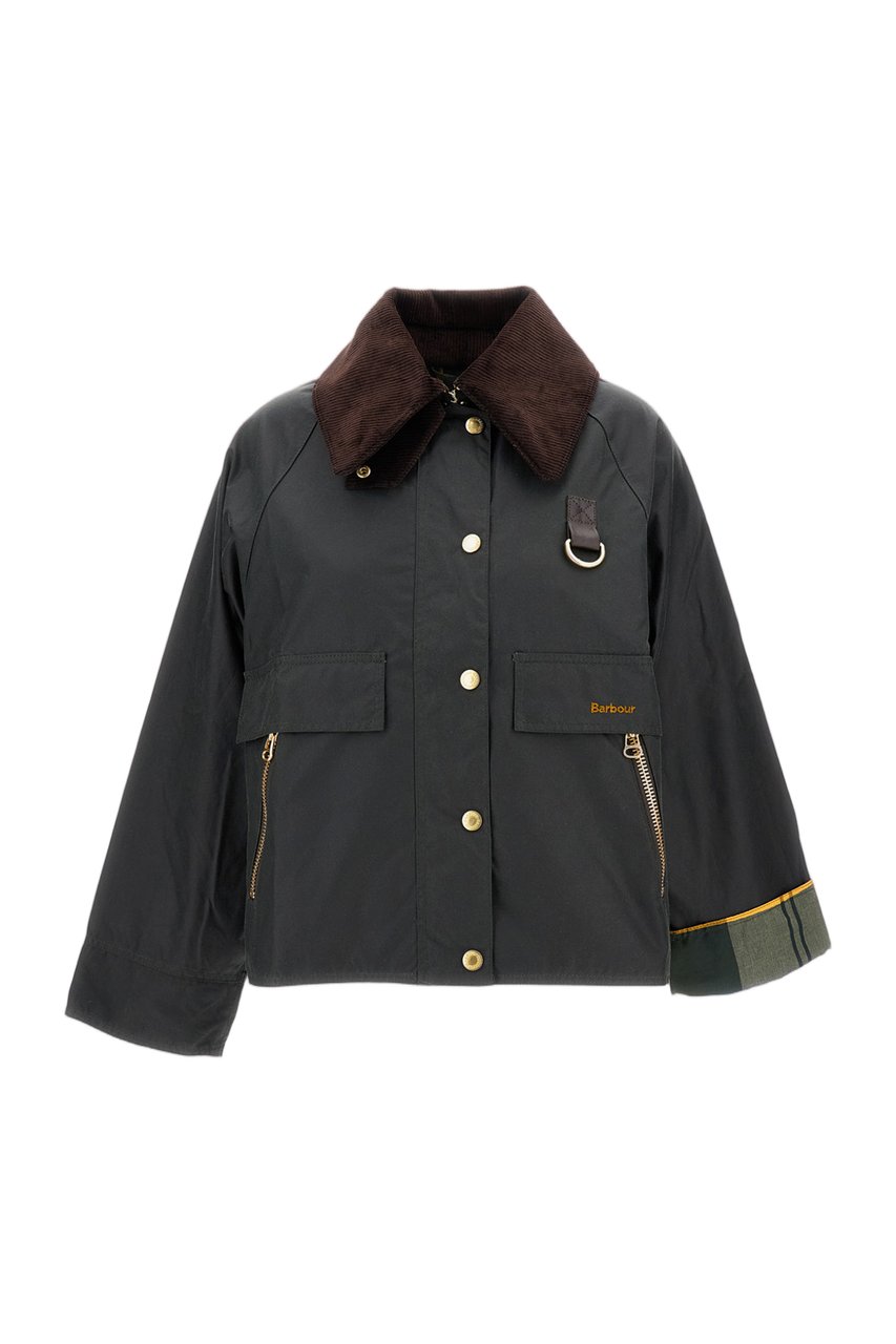 Barbour Catton Sage Donkergroen