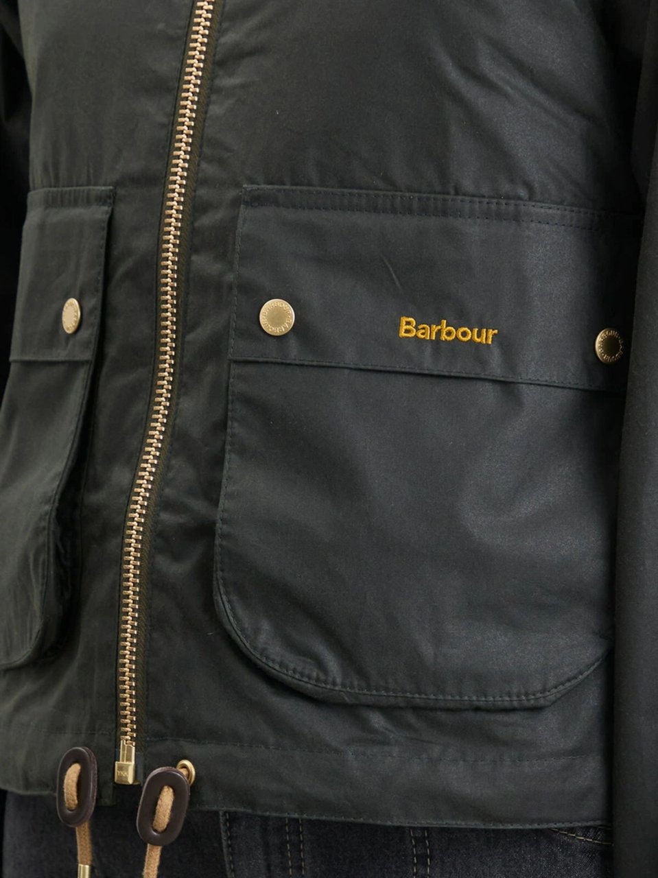 Barbour Fern & Ancient Waxed Cotton Jacket Groen