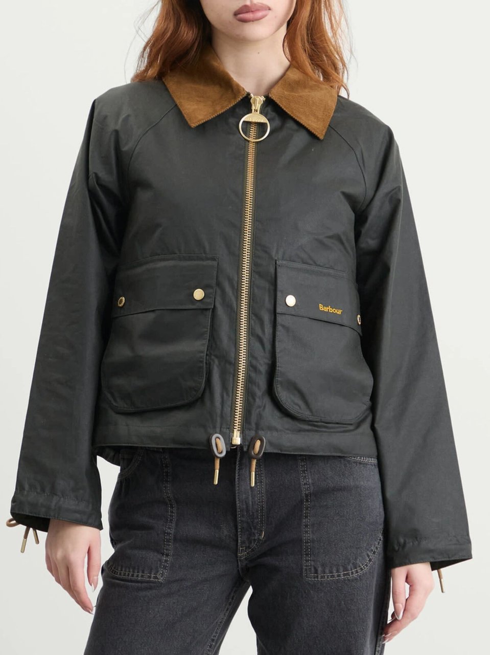 Barbour Fern & Ancient Waxed Cotton Jacket Groen