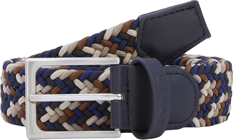 Barbour Belts Navy/ Rust Mix Divers