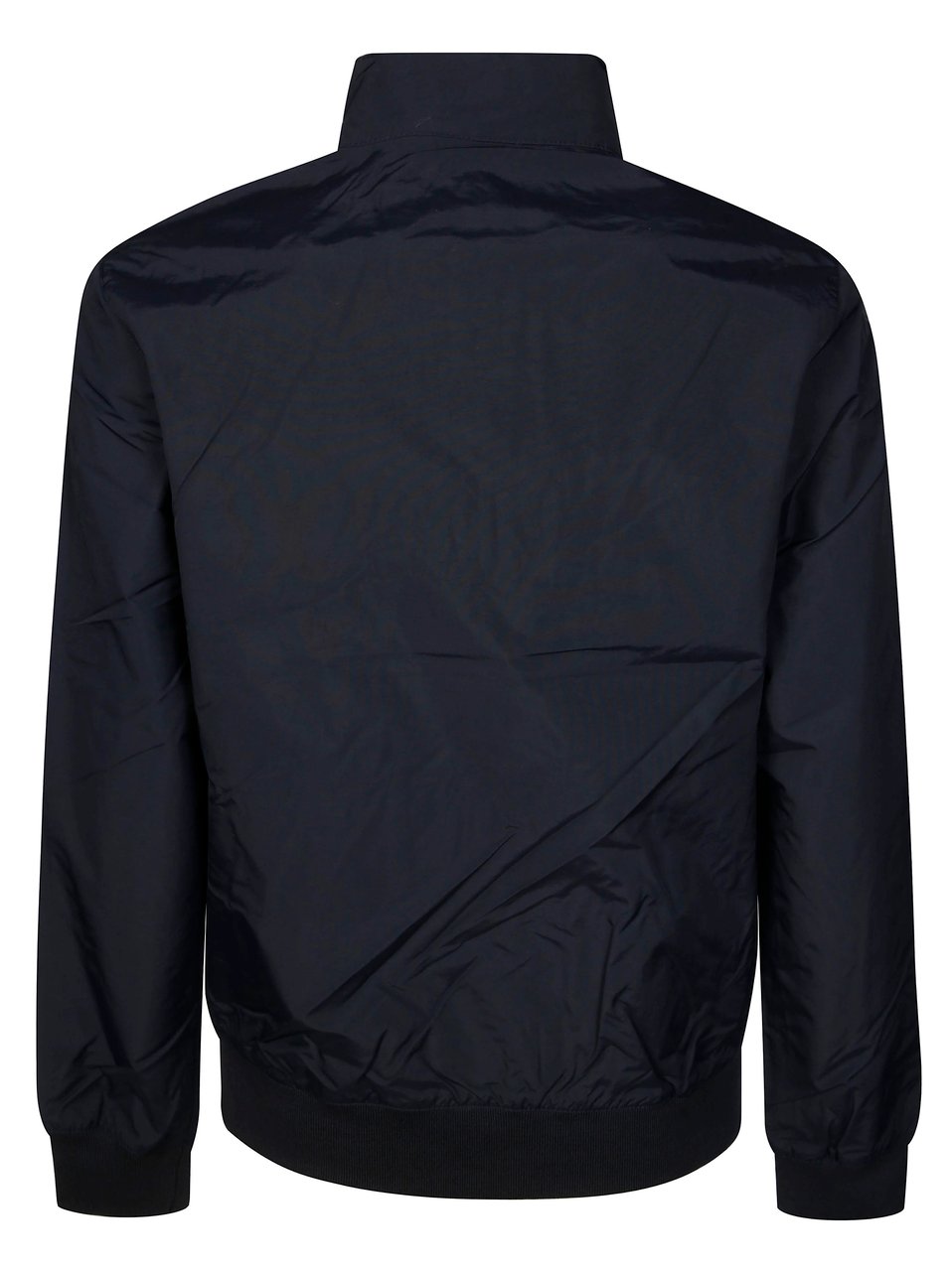 Barbour Black High Collar Bomber Jacket Zwart