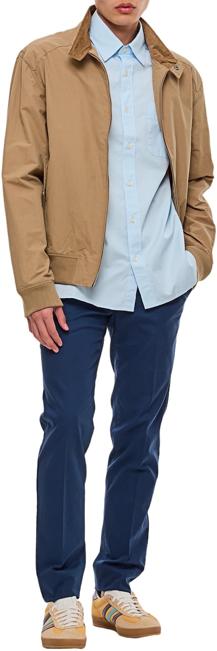 Barbour Rectifier Harrington Outerwear with Buttoned Collar Bruin