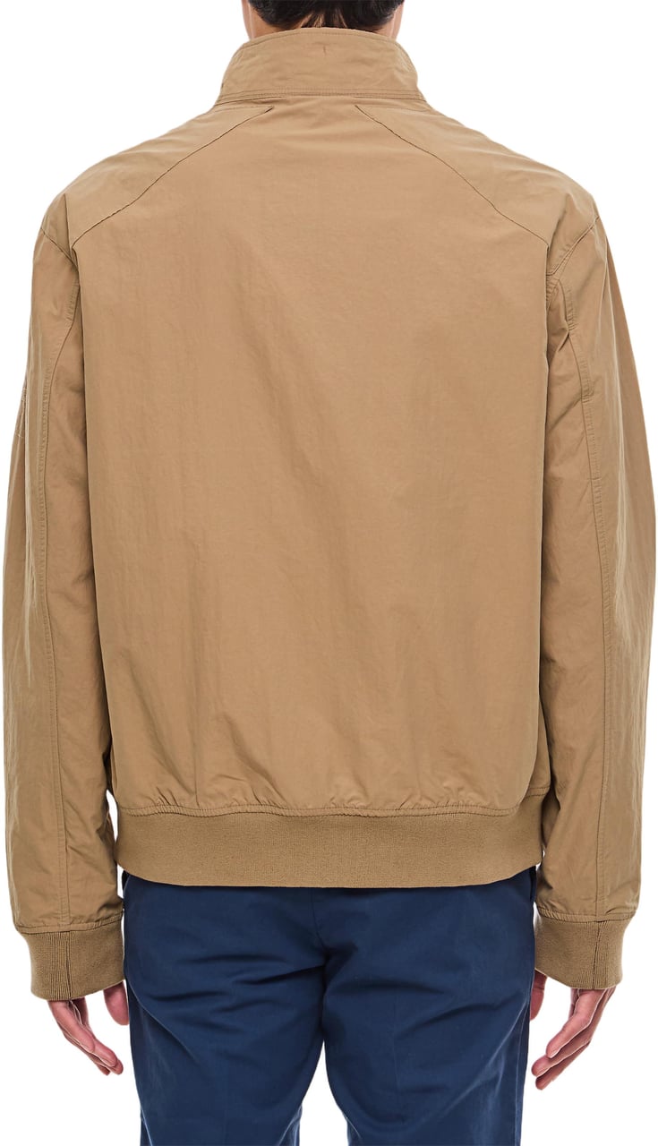 Barbour Rectifier Harrington Outerwear with Buttoned Collar Bruin