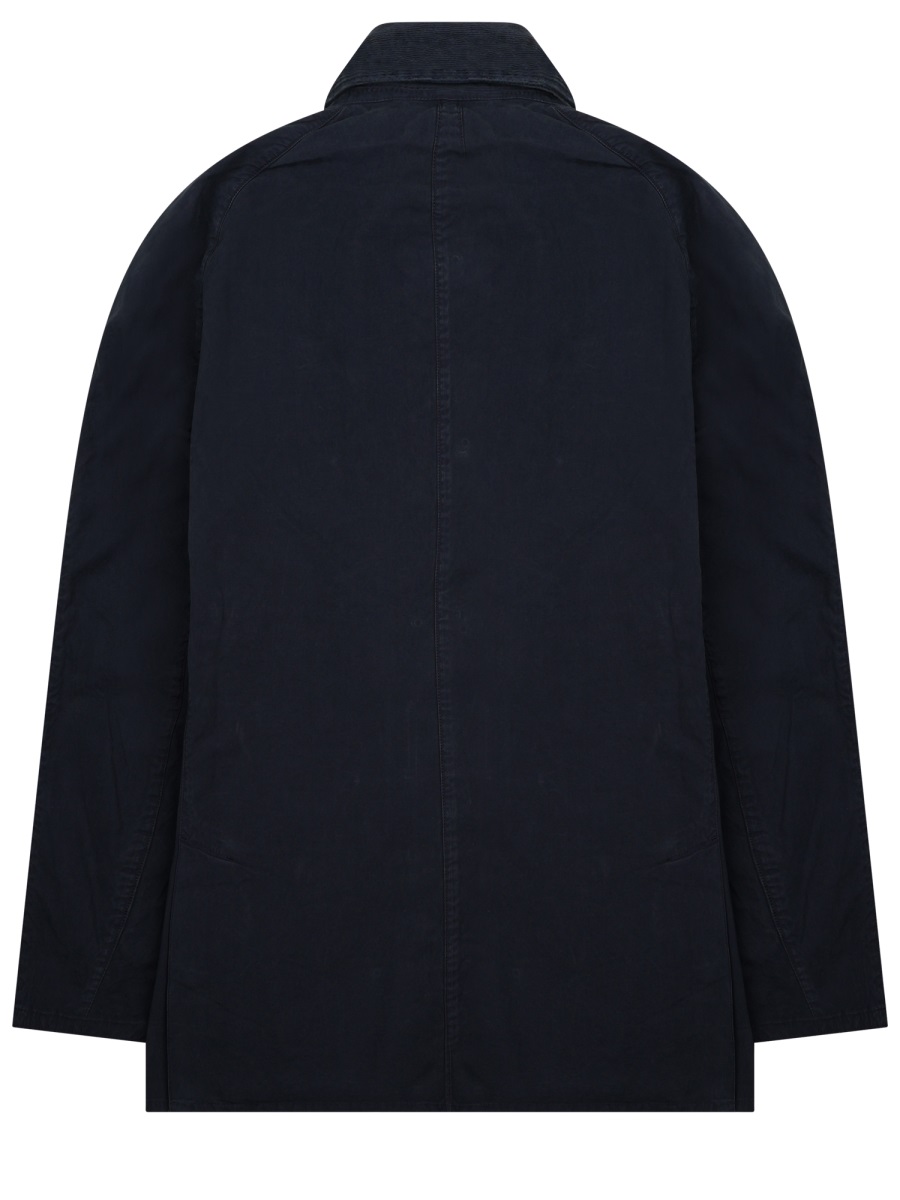 Barbour Neutrals Ashby Casual Snap Button Cotton Jacket Zwart